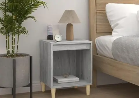 Noptieră, gri sonoma, 40x35x50 cm - 1/5