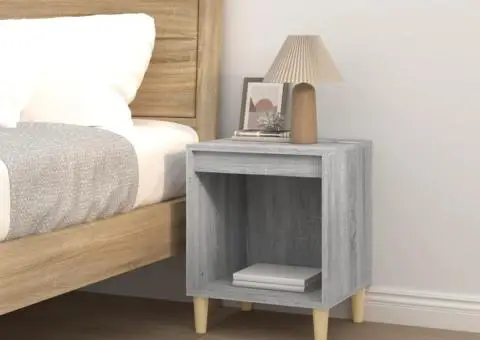 Noptieră, gri sonoma, 40x35x50 cm - 3/5