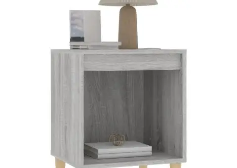 Noptieră, gri sonoma, 40x35x50 cm - 4/5