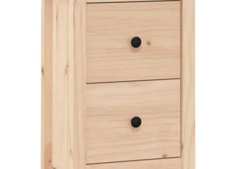 Noptiere, 40x35x61,5 cm, lemn masiv de pin - 2/5