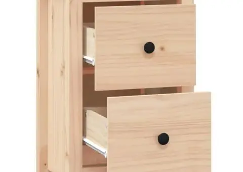 Noptiere, 40x35x61,5 cm, lemn masiv de pin - 4/5