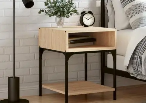 Noptieră, stejar sonoma, 40x41x50 cm, lemn compozit - 1/5