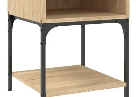 Noptieră, stejar sonoma, 40x41x50 cm, lemn compozit - 2/5