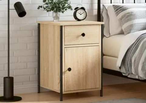 Noptieră, stejar sonoma, 40x42x60 cm, lemn prelucrat - 1/5