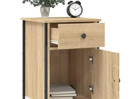 Noptieră, stejar sonoma, 40x42x60 cm, lemn prelucrat - 4/5