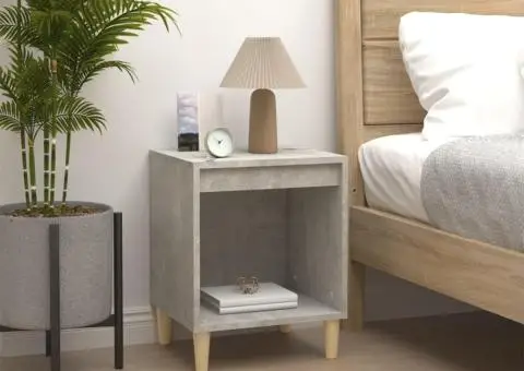 Noptiere, gri beton, 40x35x50 cm - 1/5