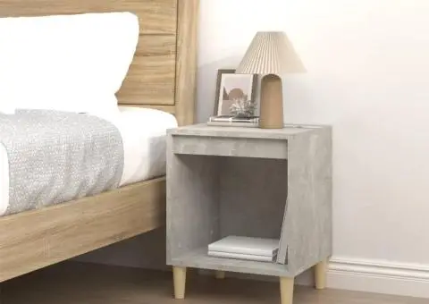 Noptiere, gri beton, 40x35x50 cm - 3/5