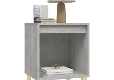 Noptiere, gri beton, 40x35x50 cm - 4/5