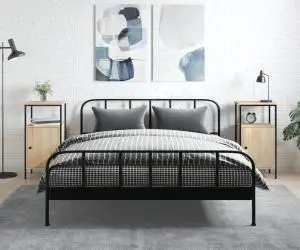 vidaXL Noptiere, 2 buc., stejar sonoma, 41x31x80 cm, lemn compozit