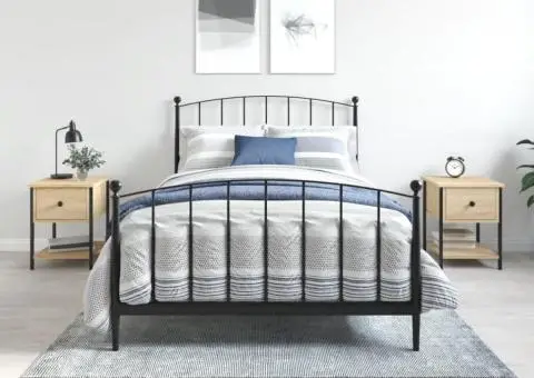 Noptiere, 2 buc., stejar sonoma, 34x35,5x45 cm, lemn compozit - 1/5