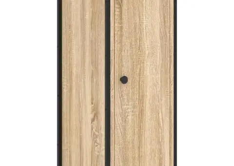 Noptiere, 2 buc., stejar sonoma, 32x42x80 cm, lemn compozit - 5/5