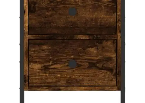 Noptieră, stejar fumuriu, 40x42x50 cm, lemn compozit - 5/5