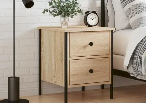 Noptieră, stejar sonoma, 40x42x50 cm, lemn compozit - 1/5