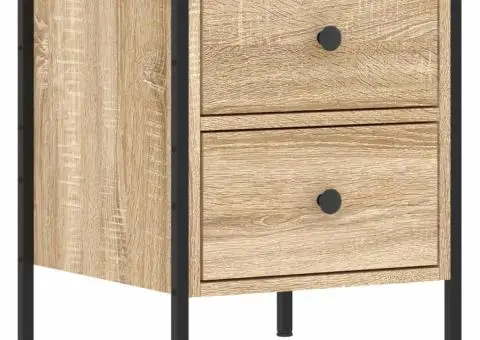 Noptieră, stejar sonoma, 40x42x50 cm, lemn compozit - 2/5