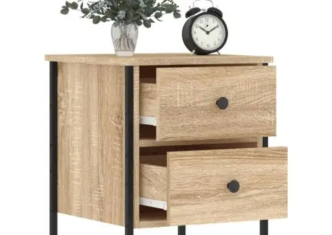 Noptieră, stejar sonoma, 40x42x50 cm, lemn compozit - 4/5