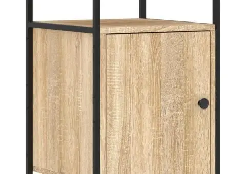 Noptiere, 2 buc., stejar sonoma, 40x42x60 cm, lemn prelucrat - 3/5