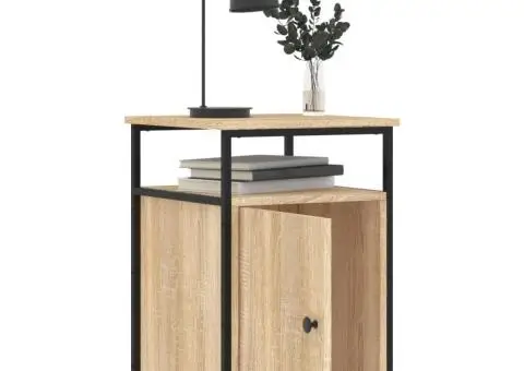 Noptiere, 2 buc., stejar sonoma, 40x42x60 cm, lemn prelucrat - 5/5