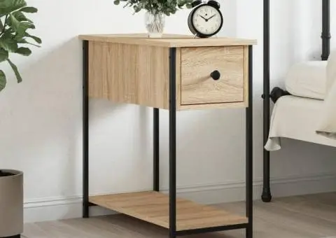 Noptieră, stejar sonoma, 30x60x60 cm, lemn prelucrat - 1/5