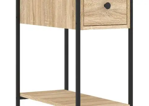 Noptieră, stejar sonoma, 30x60x60 cm, lemn prelucrat - 2/5