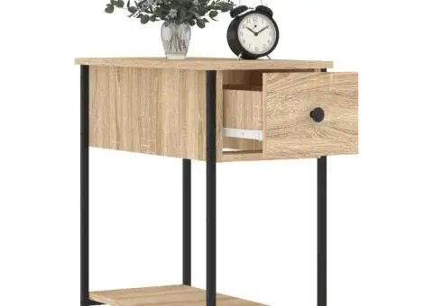 Noptieră, stejar sonoma, 30x60x60 cm, lemn prelucrat - 4/5