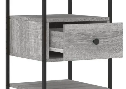 Noptieră, gri sonoma, 40x42x56 cm, lemn compozit - 5/5