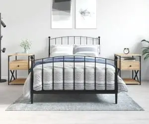 vidaXL Noptiere, 2 buc., stejar sonoma, 40x42x55 cm, lemn compozit