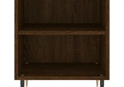 Noptiere, 2 buc., stejar maro, 40x30x50 cm, lemn compozit - 5/5