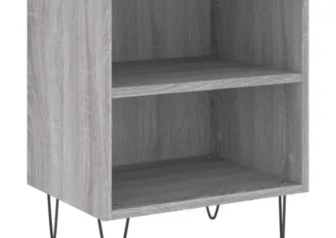 Noptiere, 2 buc., gri sonoma, 40x30x50 cm, lemn compozit - 4/5