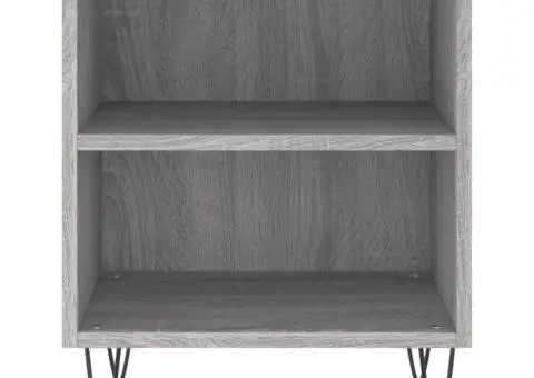 Noptiere, 2 buc., gri sonoma, 40x30x50 cm, lemn compozit - 5/5