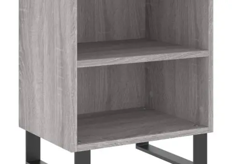 Noptieră, gri sonoma, 40x30x50 cm, lemn compozit - 2/5