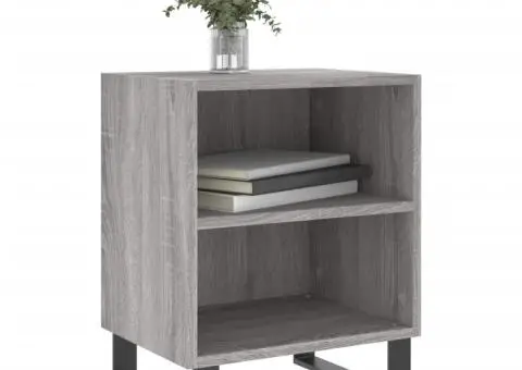 Noptieră, gri sonoma, 40x30x50 cm, lemn compozit - 3/5