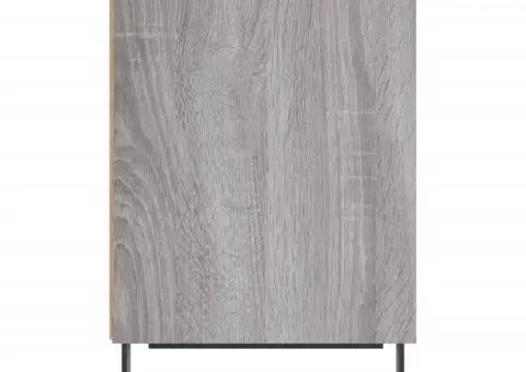 Noptieră, gri sonoma, 40x30x50 cm, lemn compozit - 5/5