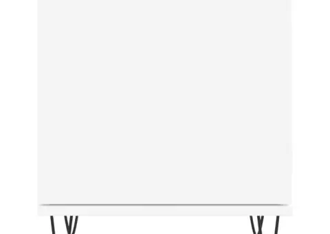 Noptiere, 2 buc, alb, 40x30x50 cm, lemn compozit - 5/5