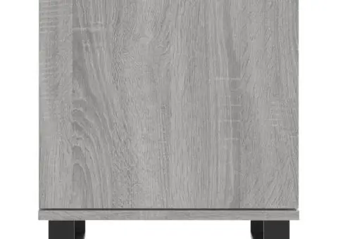 Noptiere, 2 buc., gri sonoma, 40x30x50 cm, lemn compozit - 5/5