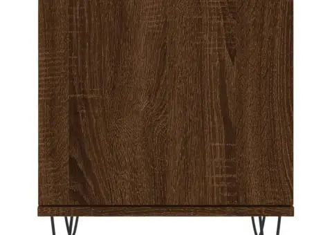 Noptiere, 2 buc., stejar maro, 40x30x50 cm, lemn compozit - 5/5