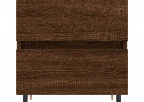 Noptieră, stejar maro, 40x35x50 cm, lemn compozit - 5/5