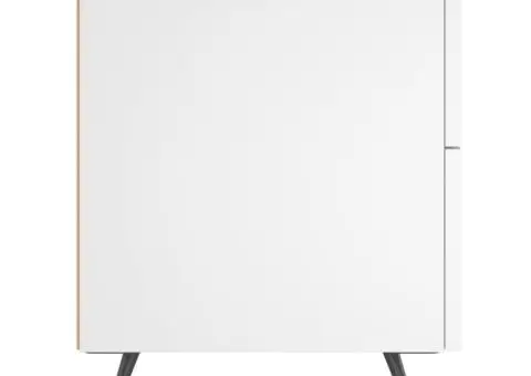 Noptieră, alb, 40x35x47,5 cm, lemn compozit - 5/5