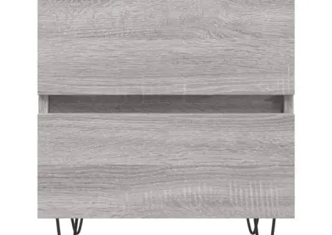 Noptieră, gri sonoma, 40x35x50 cm, lemn compozit - 5/5