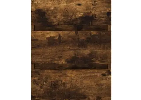 Noptiere, 2 buc., stejar fumuriu, 40x35x69 cm, lemn compozit - 5/5