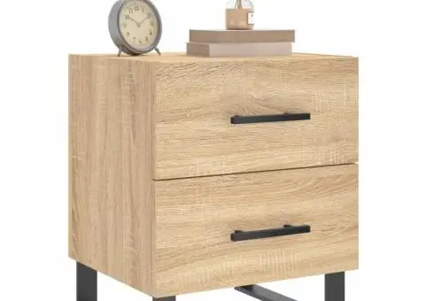 Noptieră, stejar sonoma, 40x35x47,5 cm, lemn compozit - 3/5