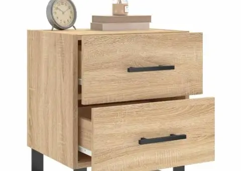 Noptieră, stejar sonoma, 40x35x47,5 cm, lemn compozit - 4/5