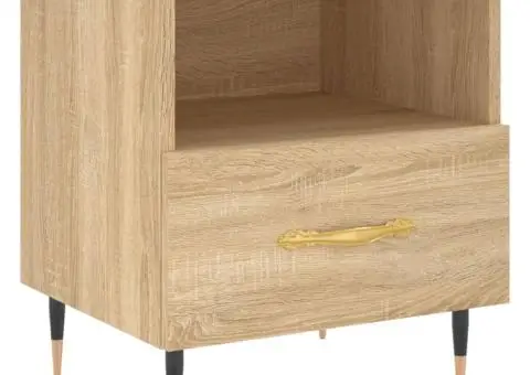 Noptiere, 2 buc., stejar sonoma, 40x35x47,5 cm, lemn compozit - 5/5