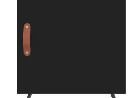 Noptieră, negru, 40x40x50 cm, lemn compozit - 4/5