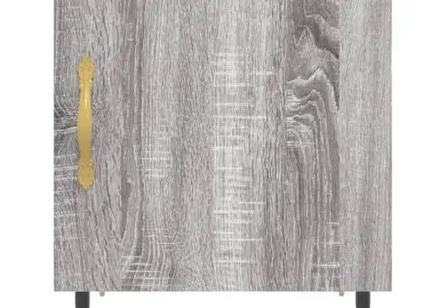 Noptieră, gri sonoma, 40x40x50 cm, lemn compozit - 4/5