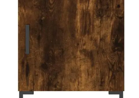 Noptiere, 2 buc., stejar fumuriu, 40x40x50 cm, lemn compozit - 4/5