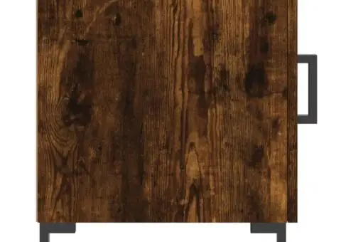 Noptiere, 2 buc., stejar fumuriu, 40x40x50 cm, lemn compozit - 5/5