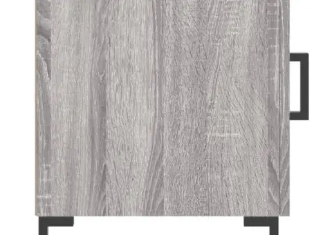 Noptiere, 2 buc., gri sonoma, 40x40x50 cm, lemn compozit - 5/5