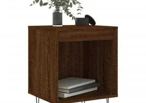 Noptieră, stejar maro, 40x35x50 cm, lemn compozit - 3/5
