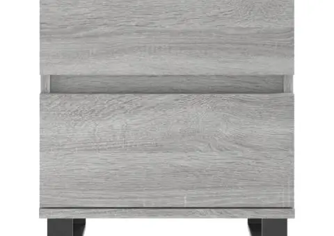 Noptieră, gri sonoma, 40x35x50 cm, lemn compozit - 5/5