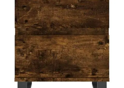 Noptieră, stejar fumuriu, 40x35x50 cm, lemn compozit - 5/5